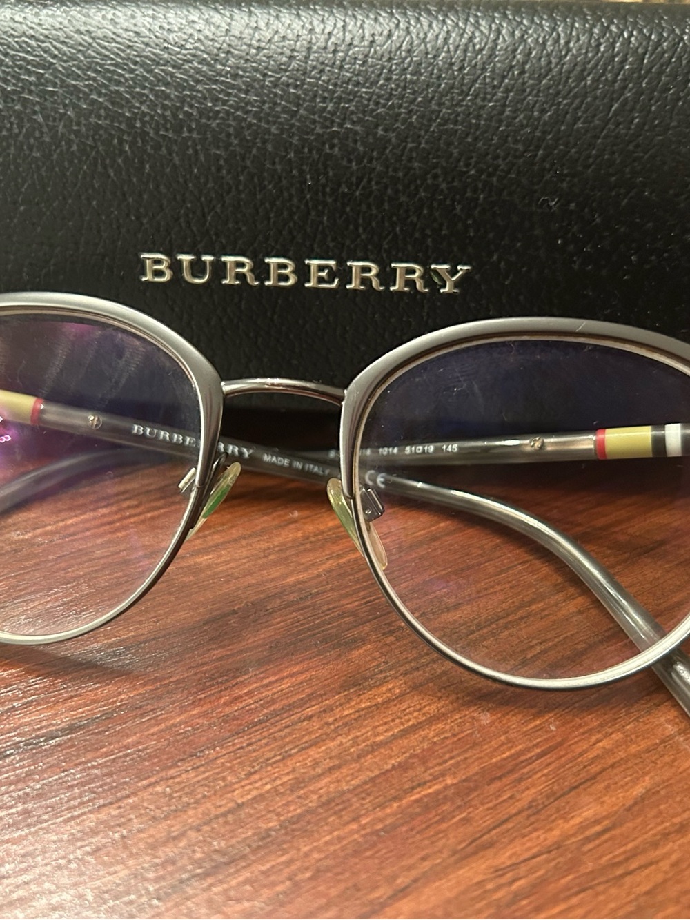 Burberry A 1318 1014 Grey vintage 51-19-145, prescription Glasses L-3.25 R-3.50